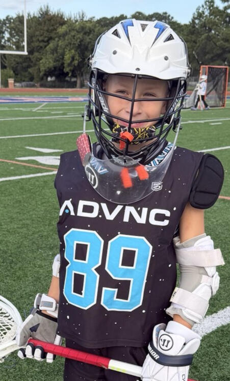 Bennett Walker | #89 Goalie Bennett Walker, #89 goalie, in lacrosse gear